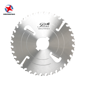 Hoja de sierra multicorte <span class=keywords><strong>para</strong></span> madera con diseño de dientes en cola de milano profesional 350*3.5*70*36+4T con 4 raspadores - Product Image 1