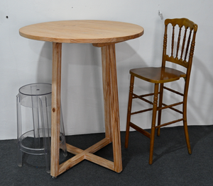 Phong cách cổ điển gỗ sồi mộc mạc Cocktail bàn cao - Product Image 5