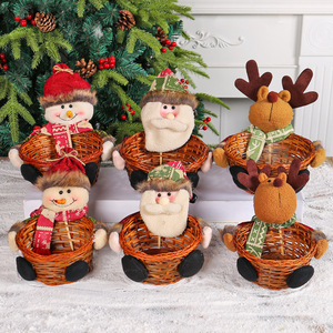Christmas Decorations Christmas Candy Baskets Plush Toy <strong>Crib</strong> Children's Gift Box Christmas Decoration - Product Image 3