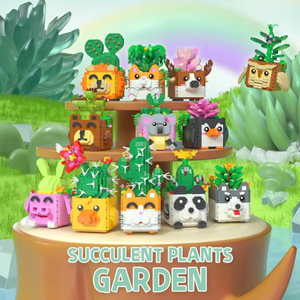 Mini blocs plantes jouet succulentes fleur en plastique Micro diamant blocs de construction pour enfants cadeaux - Product Image 6