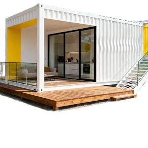 บ้านสำเร็จรูปเคลื่อนย้ายได้ วิลล่า อาคารชั่วคราว โครงสร้างเหล็กเคลือบสี บ้านแบบรวมทุกอย่างในตัว ห้องประชุมเคลื่อนที่ ห้องอาบแดด ถอดประกอบได้ - Product Image 5