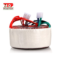 Transformateur toroïdal MagTop Instrument monophasé 50/60Hz avec enroulement en cuivre/argent/aluminium pour amplificateurs audio