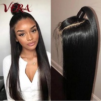 Perruque synthétique Premium Futura Fibra en gros, HD 13*4 Lace Front, raie libre, 340g, longue, droite, réaliste, mate, résistante à la chaleur