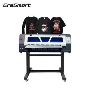 Erasmart 2023 Hot Sale DIY Custom Jersey Hoodie T-shirt Digital Inkjet 60cm DTF Printer with XP600 Printhead