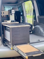 Édition Solo : Table pliante pour camion-lit, coffre de camping-car, camion-café, modification de véhicule de camping