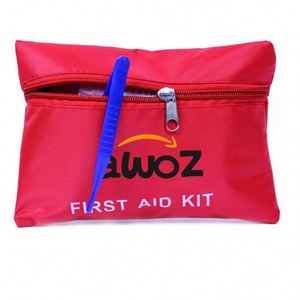 Wholesale Home Office Outdoor Boat Camping Hiking Emergency <b>Mini</b> Zippered Red First Aid <b>Kit</b> Bag for Car - Product Image 1
