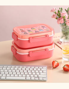 Lonchera de Tres Compartimentos con Material PP, Gran Capacidad, Diseño Dividido, Apta para Microondas, Portátil - Product Image 1