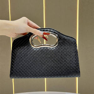 Sac de soirée de luxe 2026 à motif tissé pour femme, sacs fourre-tout de créateur tendance pour femme, sacs à main de luxe haut de gamme, sacs de soirée élégants - Product Image 2