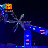 Manèges attrayants et palpitants pour parcs d'attractions et parcs à thème en extérieur : Manèges Top Scan et Manèges Magic Windmill à grande vitesse