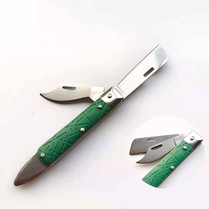 Thép không gỉ đôi lưỡi dao cắt vườn cây dao đôi vừa chớm nở cắt tỉa ghép dao - Product Image 3