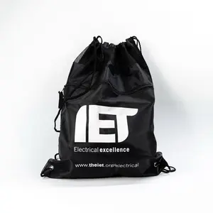 Promotional Items With Logo Custom Small Shoe Waterproof Nylon Gift Bag Polyester Drawstring Bags