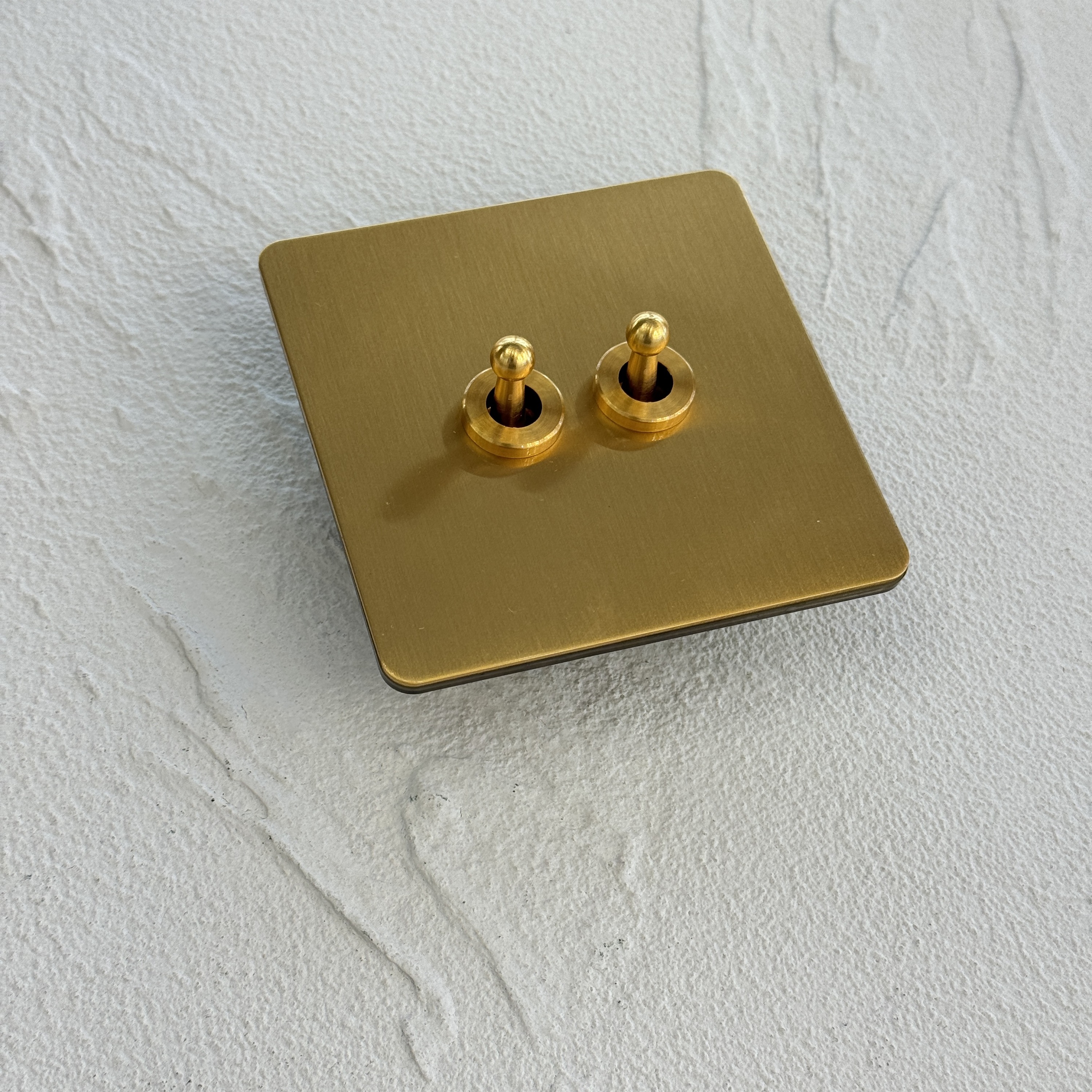 2 gang 2 way switch (toggle switch)