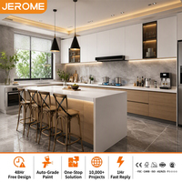 Juego de Muebles de Cocina Modulares Completamente Ensamblados, Fabricados en Foshan, China, Juego Completo de Gabinetes de Cocina Modernos de Madera MDF