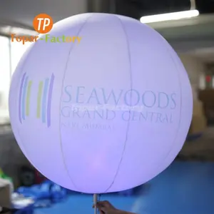 Topar-Opblaasbare Outdoor Nachtlampje Mobiele Led Verlichte Wandelen Opblaasbare Rugzak Ballon Voor Reclame