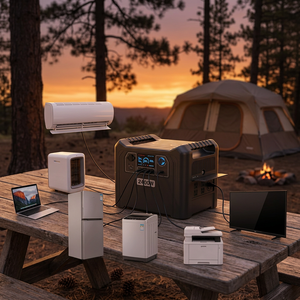 Estación de Energía Portátil de Iones de Litio de 2400W, Batería de Respaldo, Inversor de Onda Sinusoidal Pura, para Emergencias en el Hogar, Campismo al Aire Libre, EE. UU./AU, OEM - Product Image 3