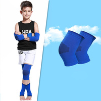 Ensemble de protection sportive en nylon et élasthanne pour enfants, manchon de compression pour le genou, le coude, le poignet, la cheville, soulagement de la douleur, respirant