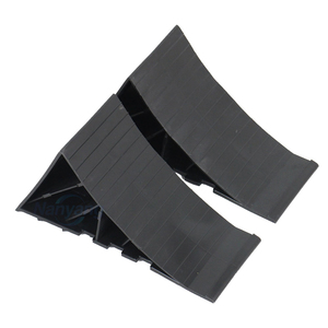Heavy Duty Mini <b>Wheel</b> Chocks <b>Plastic</b> for Trailer Vehicle Parking Lift Metal Holder Bracket Tire Wedges Bulk Supply - Product Image 4
