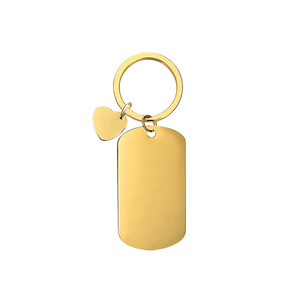 Thăng Hoa Khoảng Trống Tự Vệ Thẻ Con Chó Quyến Rũ Giáo Viên <span class=keywords><strong>Keychain</strong></span> Thép Không Gỉ Vàng <span class=keywords><strong>Keychain</strong></span> Phụ Kiện - Product Image 4