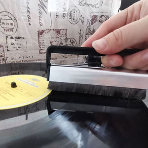 Factory Reusable Carbon Fiber Anti static Vinyl Record Cleaning <b>Brush</b> Handheld Rotating <b>Dust</b> Removal <b>Brush</b> Stylus Cleaning Tool - Product Image 5