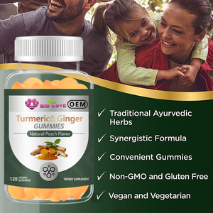 Gummies de supplément alimentaire végétalien à l'extrait de <span class=keywords><strong>gingembre</strong></span> et de curcuma, antioxydant, pour adultes, vente en gros d'usine, personnalisable OEM ODM, marque privée - Product Image 6