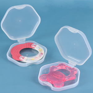 SUNSHING Portable Baby Teether Storage Box Clear Infant Teething Holder Small Plastic Container Wholesale Infant Teether Case - Product Image 5