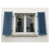 Volets de fenêtre personnalisés intérieur en aluminium en bois COULEUR réglable persienne obturateur fenêtre