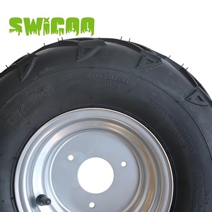 SWICOO Assurance Qualité <span class=keywords><strong>Pneu</strong></span> et Jante 7 pouces pour VTT 16x8-7 16/8-7 16x8x7 pour Kart, Tondeuse, <span class=keywords><strong>Quad</strong></span> Taotao 110 125 - Product Image 6