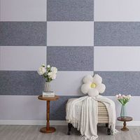 Ses emme PET akustik paneller Polyester Fiber akustik paneller Slat akustik Panel iç dekor oturma odası yatak odası