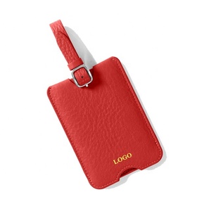 Cossni bán chạy nhất hành lý tag da chính hãng Minimalism tùy chỉnh màu sắc RFID chặn du lịch hành lý tag - Product Image 6