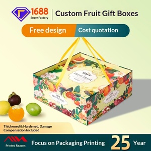 Caja de Regalo Premium para Frutas, Naranjas y Manzanas, Personalizable, con Tapa Superior e Inferior Coloridas - Product Image 3