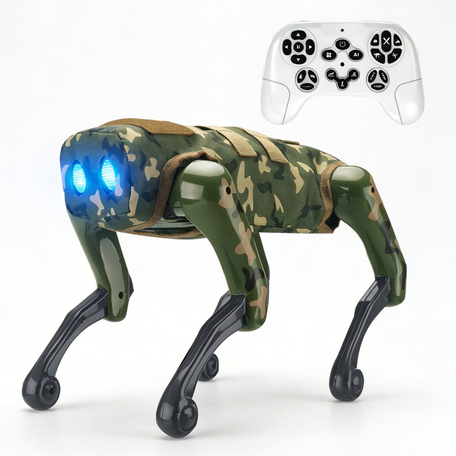 2.4G Remote Control Voice Control Intelligent Ai Robot Dog Smart Programming RC Mechanical Dog Robot Toys