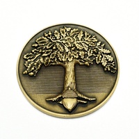 Moneda de desafío grabada en 3D antigua personalizada, logotipo Diy, recuerdo sólido redondo coleccionable, monedas de Metal de fantasía troqueladas antiguas