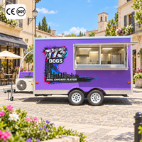 Remorque de restauration rapide mobile Etodevice 12 pieds, grande remorque de cuisine, camion de restauration, norme australienne