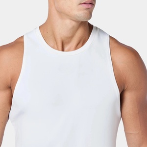 Débardeur de musculation personnalisé OEM, col rond, 100% polyester, séchage rapide, pour hommes - Product Image 6