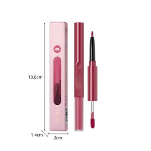 ลิปสติก MLM Private Logo 2 in 1 เนื้อแมทกำมะหยี่ พร้อมลิปกลอส บำรุงริมฝีปาก ติดทนนาน - Product Image 1