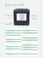 Medidor de Energía Trifásico EASTSONG ES96DY Clase 0.5 kWh, Voltaje de Línea, Armónicos, Potencia Activa, Potencia Reactiva, Factor de Potencia, RS485 Modbus IP65