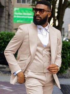 <span class=keywords><strong>Traje</strong></span> <span class=keywords><strong>de</strong></span> hombre <span class=keywords><strong>de</strong></span> tres piezas transpirable con botonadura plana <span class=keywords><strong>para</strong></span> negocios, casual, boda, <span class=keywords><strong>novio</strong></span> y padrino - Venta al por mayor - Product Image 2