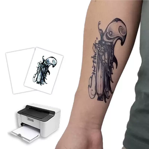 Giấy in hình xăm tạm thời phủ mờ, in được bằng máy in phun và máy in laser, chống thấm nước, màu CMYK, bán buôn - Product Image 6