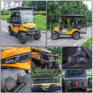 Carrito de Golf Eléctrico Hightop de 4 Plazas, 4 Ruedas, Batería de Litio Recargable, Motor Doble, para Transporte en Campos de Golf y Parques - Product Image 5