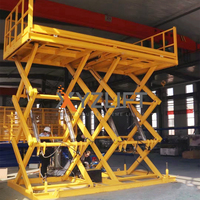 Plateforme élévatrice hydraulique électrique fixe, élévateur à ciseaux pour entrepôts