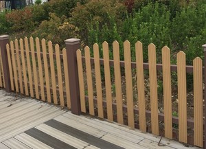 Thiên nhiên bằng gỗ hàng rào ngoài trời gỗ <span class=keywords><strong>decking</strong></span> nhựa composite vườn hàng rào Ngựa Đường sắt vườn nhà công viên hàng rào - Product Image 6