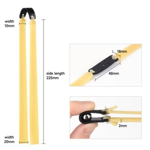 Bande de caoutchouc pour lance-pierre SYQT 2.0mm épaissie haute précision, élastique, imperméable, en latex, pour la chasse – Vente directe usine - Product Image 3