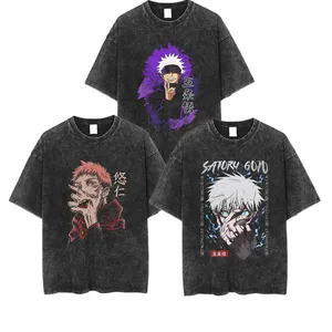 30 stilleri sıcak karikatür Gojo Saturo Geto Suguru Fushiguro Toji Jujutsu Kaisen kadın T-shirt erkek gömlek çocuklar için