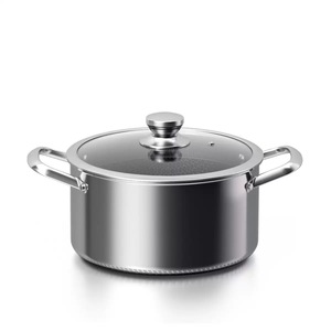 Set di Pentole Ibride in Acciaio Inox da 10 Pezzi con Coperchi, Antiaderente, Acciaio Inox a <span class=keywords><strong>3</strong></span> Strati con Manico Termoisolante - Product Image 4