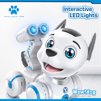 Intelligenter Plastik-Elektro-Roboterhund mit Follow-Me-Funktion Fernbedienung 60m Reichweite für Innenbereich Geeignet für Kinder