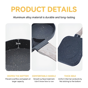 Aluminum Non-Stick Frying <b>Pan</b> with 3-Section Divider, Die-Cast Breakfast Egg <b>Pan</b> for Commercial Kitchen & Home & Restaurant Use - Product Image 2