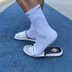 Chaussettes de basketball pour hommes et femmes, d'été, épaisses, à semelle éponge, de sport, Elite, <span class=keywords><strong>mi</strong></span>-mollet, montantes, longues, style américain, uniques - Product Image 2