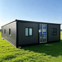 Maison conteneur extensible pratique de 40 pieds, 74 mètres carrés, idéale pour la location de maisons en pente