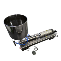 Remplisseuse de pâte semi-automatique à 2 têtes pour la pâte quantitative de liqueur chili sauce avec emballage en plastique et en verre