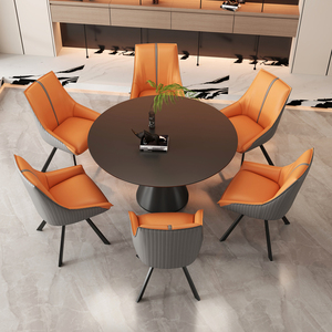 Wholesale <strong>Italy</strong> Kitchen Dinning Room Chair Italian Nordic Luxury Upholstered Fabric <strong>Leather</strong> Dining Chairs for Restaurant - Product Image 4